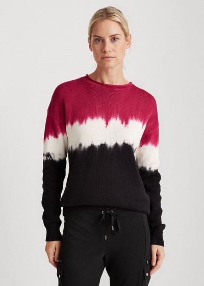 Women's Ralph Lauren Color-Blocked Cotton Sweater | 603192XVN